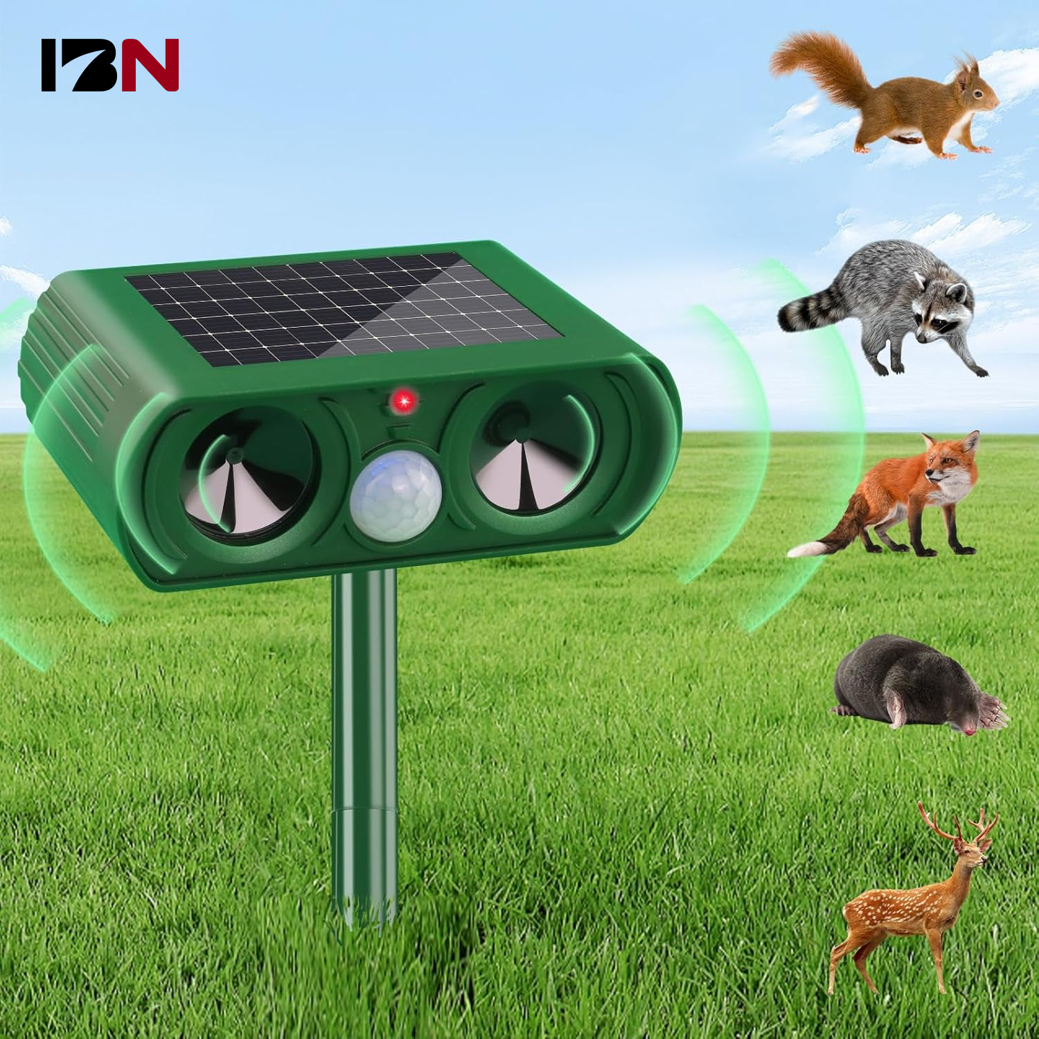 Buy Qualirey Solar Animal Repeller Ultrasonic Repellent Outdoor Waterproof Cat Repellent Outdoor Solar Powered Raccoon Deterrent With Motion Sensor Led
