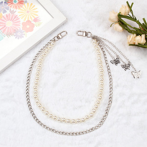 สร้อยคาดเอวไข่มุกเทียมสีเงิน ยี่ห้อ Yueli Butterfly Pearl ดีไซน์เรียบง่ายทันสมัย สวมใส่ได้แบบพันรอบเอว - Product Image 2
