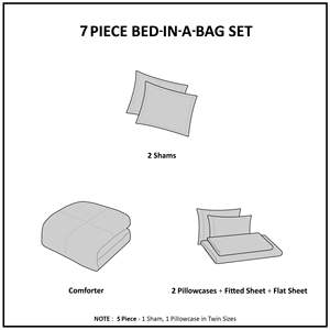 Classic Striped 8-Piece <b>Comforter</b> Set Woven Polyester Cotton for King Queen <b>Bed</b> Home Bedroom Hotel Hospital Use - Product Image 6