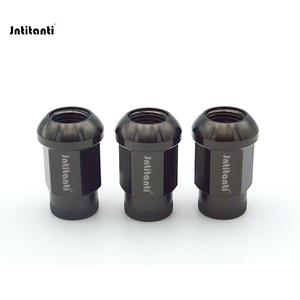 Jntianti Black Gr.5 Titanium Aloi mur roda kursi bola kualitas tinggi M14 * 1.5*35mm mur Lug kunci untuk AUDI <span class=keywords><strong>VW</strong></span> untuk PORSCHE Untuk BENZ - Product Image 2