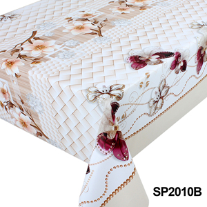 Nappe en PVC à imprimé floral, linge de table imperméable, résistant à l'huile, lavable, housse de table en vinyle pour salle à manger, décoration de la maison - Product Image 4