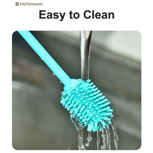Brosse en silicone de qualité alimentaire pour ouvertures étroites, nettoyeur de tasses de sport pour bébés, nettoyage flexible des vases et verrerie - Product Image 4