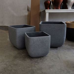 Macetas Ovaladas de Cemento Grandes para Jardín, Interiores y Exteriores - Product Image 4