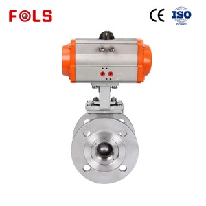 Venta Caliente de Fábrica: Válvula de Bola Neumática en Forma de V, Cuerpo de Acero Inoxidable SS304/SS316 DN50 con Actuador - Product Image 4
