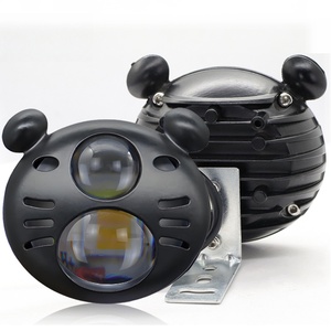 Faro Delantero para Motocicleta de Súper Brillo, Diseño de Cabeza de Gato, 30W, 2 Lentes, Luces Antiniebla para Conducir, Faros LED Impermeables para Camioneta ATV - Product Image 1