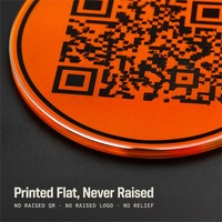 Disques en acrylique personnalisés imprimés 75 mm, impression UV, logo code QR, jetons de jeu en acrylique