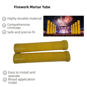 Tubo de mortero de fibra de vidrio impermeable de 2-16 pulgadas y carcasa para fuegos artificiales - Exhibición SFX reutilizable para exteriores para Año Nuevo Chino y Navidad - Product Image 3