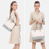 LOVEVOOK Sac à main et sac à bandoulière en cuir PU pour femme, ensemble de 3 pièces de luxe, grands sacs fourre-tout mignons pour femme
