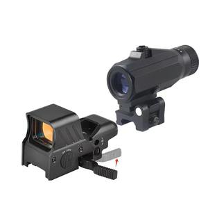 Mira Laser de Ponto Vermelho em Alumínio com Ampliação de 3x para Uso Externo Espelho Preto - Product Image 6