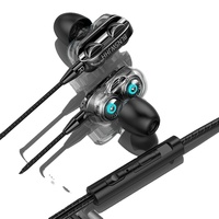 Headphone murah bebas genggam pengiriman grosir headphone Noise Cancelling asli Earphone Magnet Headset Audio berkabel kustom