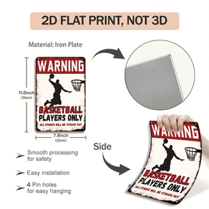 Segnaposto in metallo vintage: Solo giocatori di football, tutti gli altri saranno eliminati - Decorazione per la man cave - Product Image 2