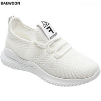 BAEWOON C58 Chaussures de sport légères en maille pour femme, baskets décontractées respirantes à semelle souple pour étudiantes, marche et travail