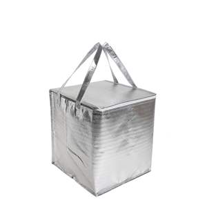 Bolsa de almuerzo no tejida personalizada con ventana de PVC papel de aluminio pastel térmico para cerveza y alimentos logotipo personalizado portátil y aislado - Product Image 6