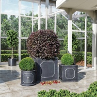 Vente en gros de pots de fleurs biodégradables de haute qualité, écologiques, avec revêtement en poudre, 3 pots, pour l'intérieur/l'extérieur, avec des caractéristiques de jardinage