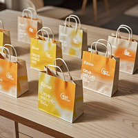 Sac en papier kraft de luxe personnalisé avec impression de marque, emballage cadeau pour supermarché, sac de courses grand format recyclable avec poignée, promotion pour exposition