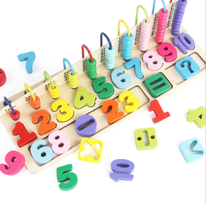 Giá rẻ bằng gỗ cầu vồng đầy màu sắc montessory bàn tính giá math trò chơi công cụ Giáo Dục mầm non bé trẻ em trẻ em đồ chơi - Product Image 2