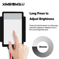 Miroir de maquillage intelligent LED 12V 5A 60W à trois couleurs CCT avec mémoire, lumière à intensité variable, anti-buée, interrupteur capacitif à simple touche, IP21