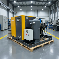Compresseur d'air à vis intégré sur châssis 37 kW 45 kW tout-en-un 20 bar 30 bar 40 bar pour l'industrie du soufflage de bouteilles PET