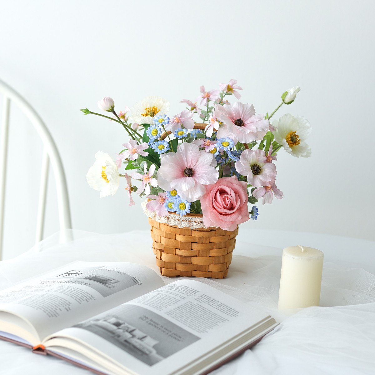 Ensemble de paniers de fleurs Miss Pink