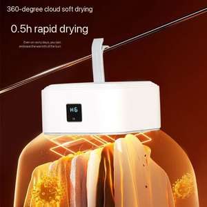 Mini sèche-linge portable pliable, sèche-linge électrique intelligent à minuterie, séchage rapide, <span class=keywords><strong>armoire</strong></span> de séchage domestique avec sac de séchage, style compact pour les voyages - Product Image 3