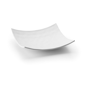 Plato Cuadrado Blanco, Vajilla de Diseño Moderno, Plato para Servir - Product Image 1