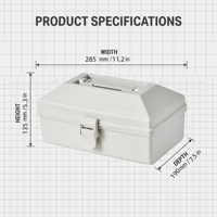 Boîtes de rangement en plastique modernes WONFUN, écologiques, pour le camping en plein air, la vie en van, boîte à outils empilable, facile à transporter, valise robuste
