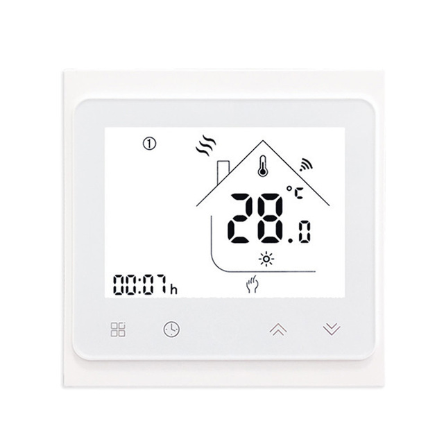 Minco Heat Wifi 2/4 Pipe Fan-coil Series Digital Thermostat LCD Touch Screen Programmable for Havc Systems Room Thermostat