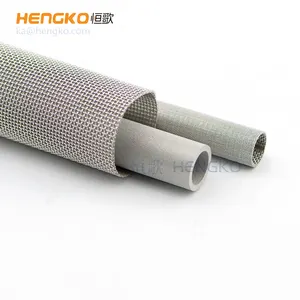 HENGKO poroso sinterizado de acero inoxidable de malla de alambre de filtro perforado tubo