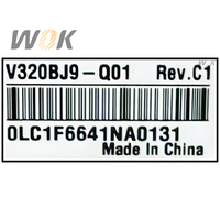 MOQ 17 pièces 24 32 40 42 43 49 50 55 60 65 70 75 85 86 98 pouces V320BJ9-Q01-C1 Écran LCD pour téléviseur, panneau d'affichage pour remplacement d'écrans de télévision