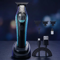 Tondeuse de précision pour salon YX-0019, 7500 tr/min, lame en acier, station de charge, outil de gravure pour barbier, vente en gros usine