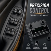 Panel de Control Maestro de Ventanas de 6 Botones OEM Estándar con Conector y Clip 93570-1R212, Especial para Piezas de Reparación Hyundai-Kia