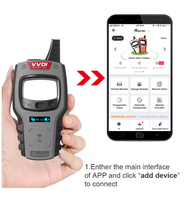 Analyseur de moteur VVDI MINI Key Tool, génération de transpondeurs, clonage de télécommandes, testeur de fréquence pour véhicules essence 12V