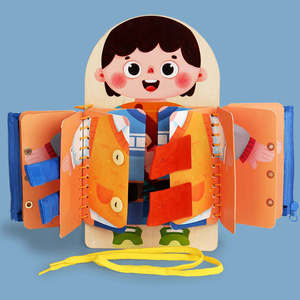 Productos para Dropshipping 2026: Tablero de Actividades de Madera para Niños, Aprendizaje de Habilidades Motoras Finas y Básicas, Juguete Educativo para Bebés, Mochila - Product Image 5