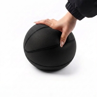 Ballon de basket silencieux en mousse PU, taille 7 (29,5 po), 420 g, hautement élastique, rebond silencieux, unisexe, pour entraînement en intérieur, jouet sportif