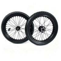 طقم عجلات سوبرموتو مع إطارات 70/90-17 و90/80-17 لدراجات الكهربائية والدراجات النارية، قطع غيار لـ Surron Light Bee وTalaria MX3/MX4