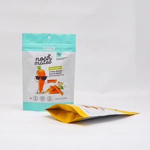 말린 바나나 포장 스탠드 업 지퍼 파우치 백 열 씰 호일 백 사용자 정의 로고가있는 지퍼 잠금 비닐 백 - Product Image 6