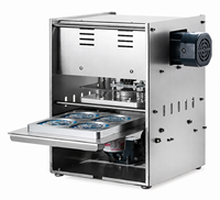 Machine de scellage automatique de gobelets en acier inoxydable de haute précision pour bureau, pour gobelets en plastique de yaourt, sauce et pudding