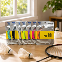 Cordage de badminton PRO 80+ 0,68 mm, haute puissance de frappe, cordage de raquette de badminton 10 m/33 pi, ligne de badminton professionnelle