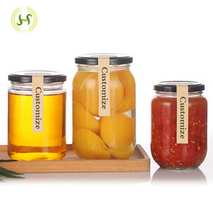 Pot <span class=keywords><strong>en</strong></span> verre rond traditionnel de 11 onces 330ml avec couvercles <span class=keywords><strong>en</strong></span> métal 58-400 pour la confiture de <span class=keywords><strong>gelée</strong></span> de salade de salsa miel royal - Product Image 3