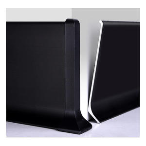 Moulure de plinthe en aluminium Épaisseur de la garniture 1.5mm Hauteur 80mm Bâton Adhésif Dos Ultra-mince et Minimaliste Plinthe - Product Image 2