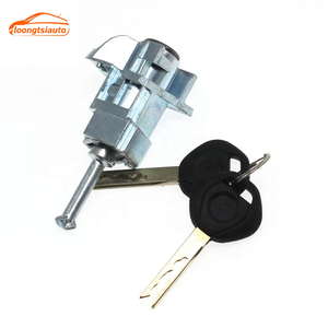 Nouveau cylindre de serrure de porte avant gauche Loongtsiauto avec clé en plastique 51217019975 pour Série <span class=keywords><strong>3</strong></span> <span class=keywords><strong>E46</strong></span> - Product Image 3