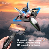 Avion RC 4DRC V31 pour débutants, drone FPV WiFi 2.4G avec caméra et évitement d'obstacles, avion de chasse acrobatique en mousse EPP