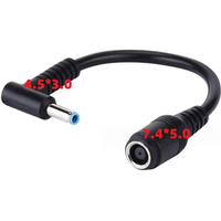 Adaptateur convertisseur DC 7.4x5.0mm femelle vers 4.5x3.0mm mâle pour ordinateur portable HP