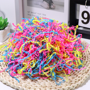 Nicro Nhà Máy Ban Đầu 100 gam/túi Hỗn Hợp Màu Sắc <span class=keywords><strong>Raffia</strong></span> Cho Nước Hoa Đồ Trang Sức Quà Tặng Đóng Gói Hộp Phụ Nhăn Nhăn Giấy Confetti - Product Image 6