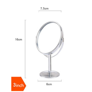 Gmagic cermin rias meja perak 7 inci, cermin meja putar sisi ganda untuk rias kamar tidur - Product Image 3