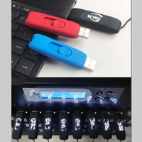 Más vendidos LOGOTIPO personalizado de plástico pendrive USB 2,0 3,0 stick 8GB 16GB 32GB 64GB 128GB al por mayor unidades flash USB con logotipo LED