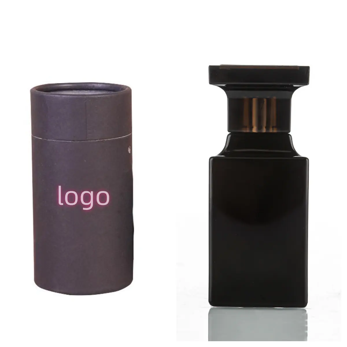 50 ml luxuriöse flasche parfums schwarze parfümflasche rote quadratische parfümflasche mit box