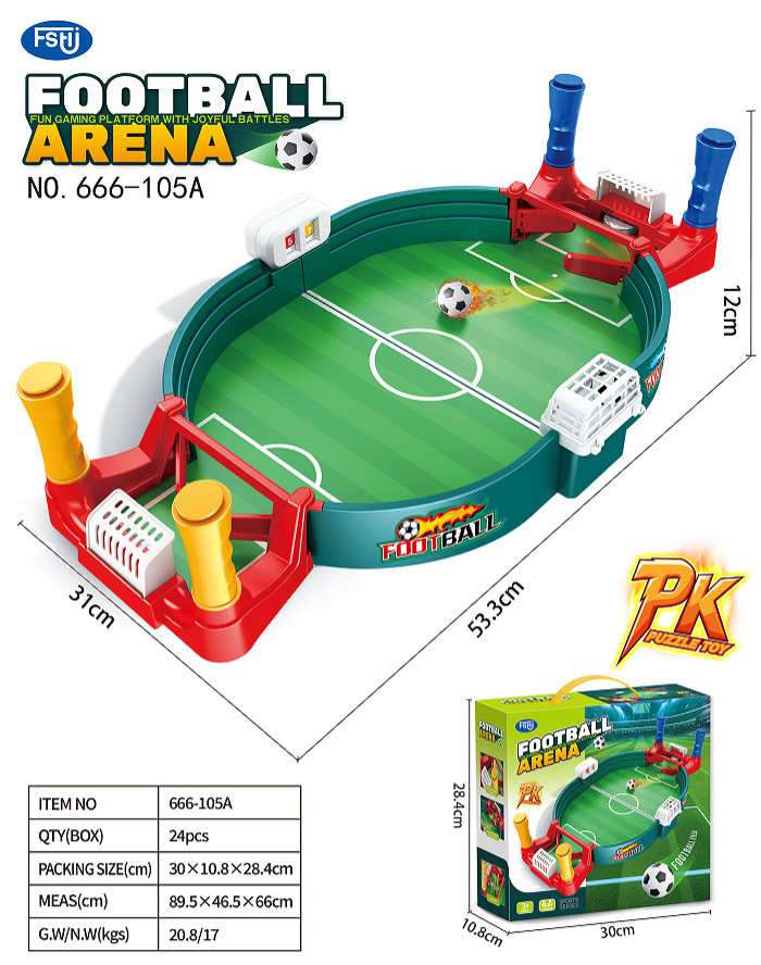 Table de football ronde 53cm-2 ballons