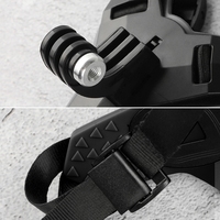 Support de ceinture pour casque pour caméra d'action GoPro Insta360 DJI, sangle réglable, prise de vue POV, moto, cyclisme