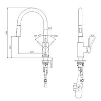 Robinet de cuisine extractible intelligent à capteur tactile, mélangeur d'évier en acier inoxydable sans plomb, poignée unique, personnalisé OEM pour villa
